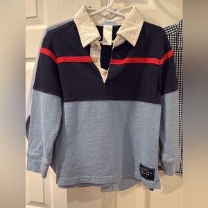 Janie and Jack Blue Button Down Shirt with Classic Design